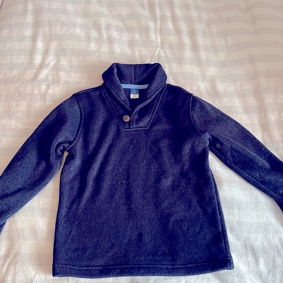 Navy Blue boy’s cardigan with button - Picture 1 of 2